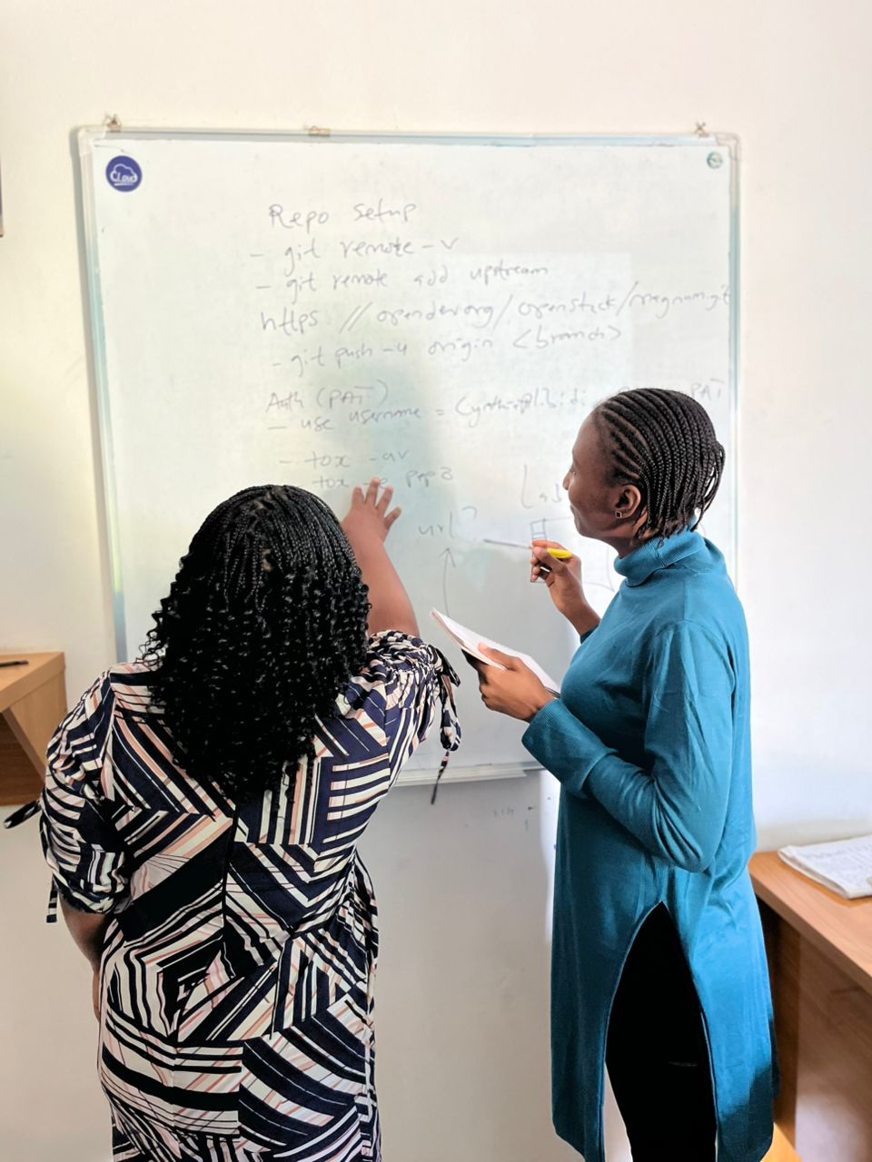 Tabitha & Cynthia showing that teamwork, does indeed, make the dream work.