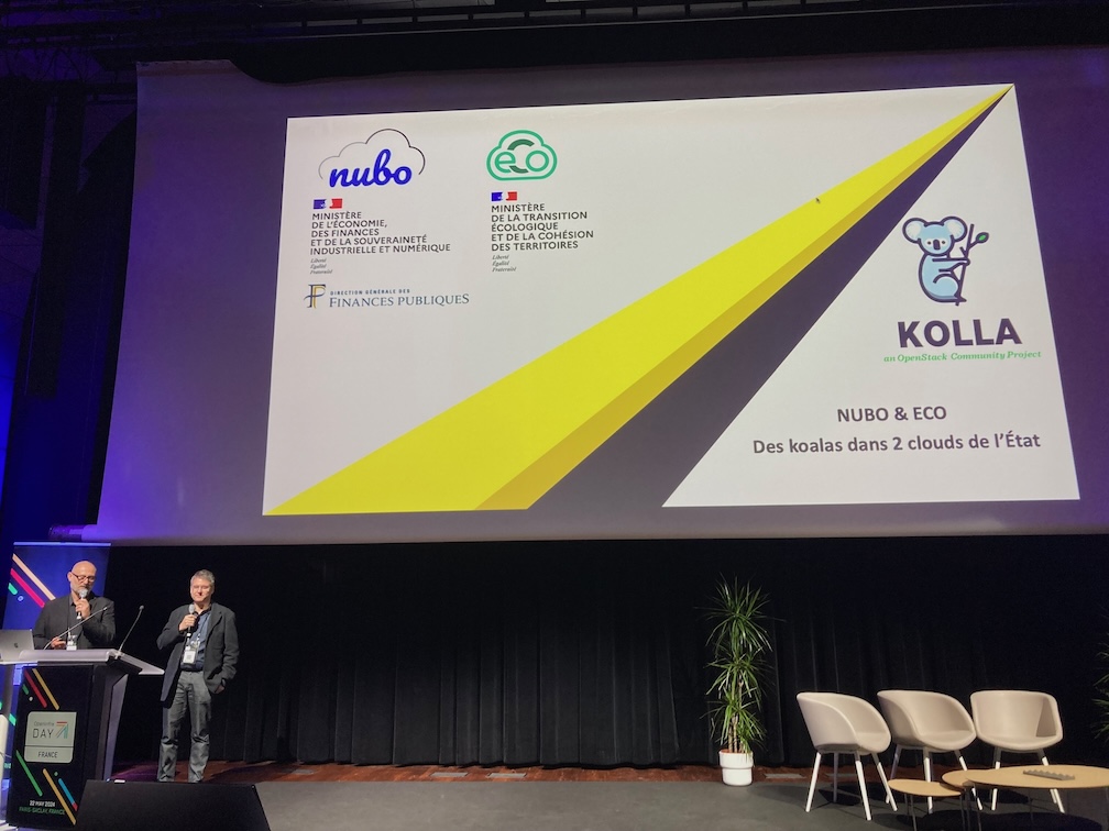 Nubo & Eco: two governmental OpenStack clouds deployed with Kolla Ansible