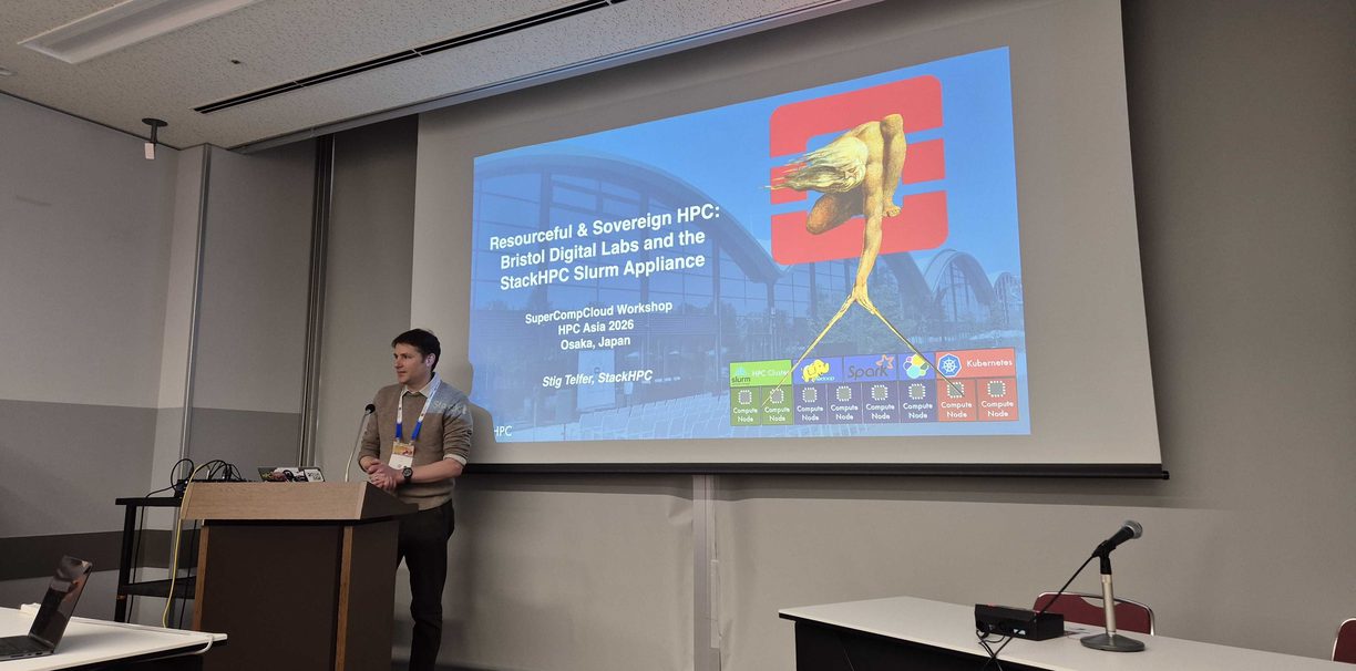 Stig presenting at HPC Asia..