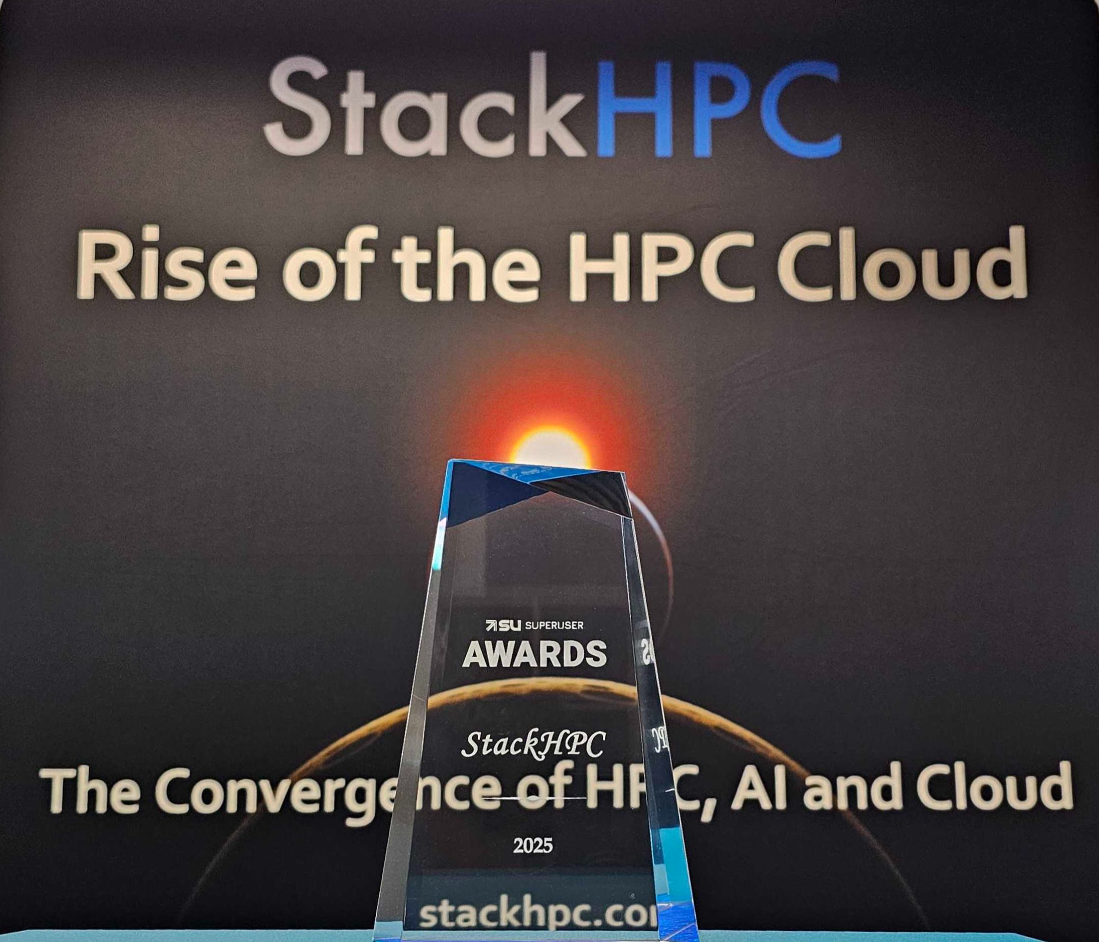 StackHPC, 2025 OpenInfra Super User award winners.